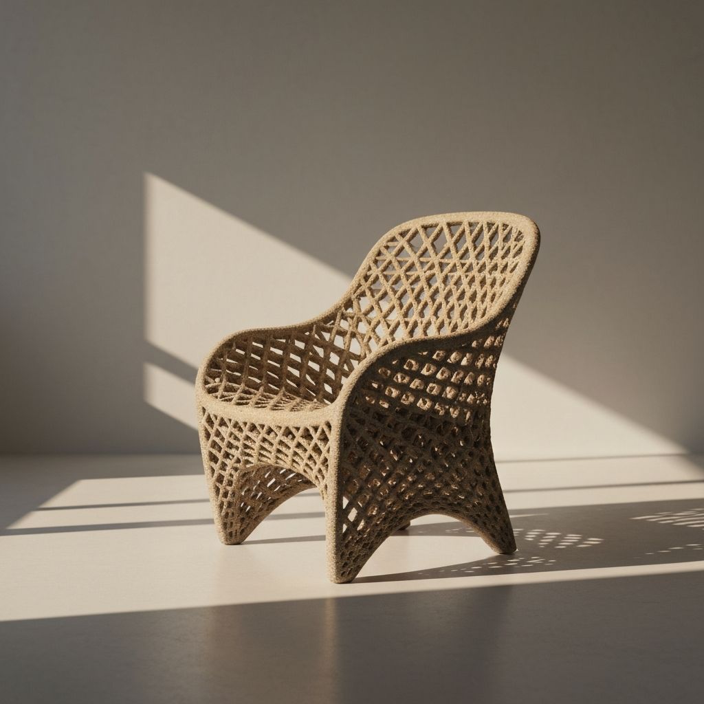 Hemp 3D printed furniture